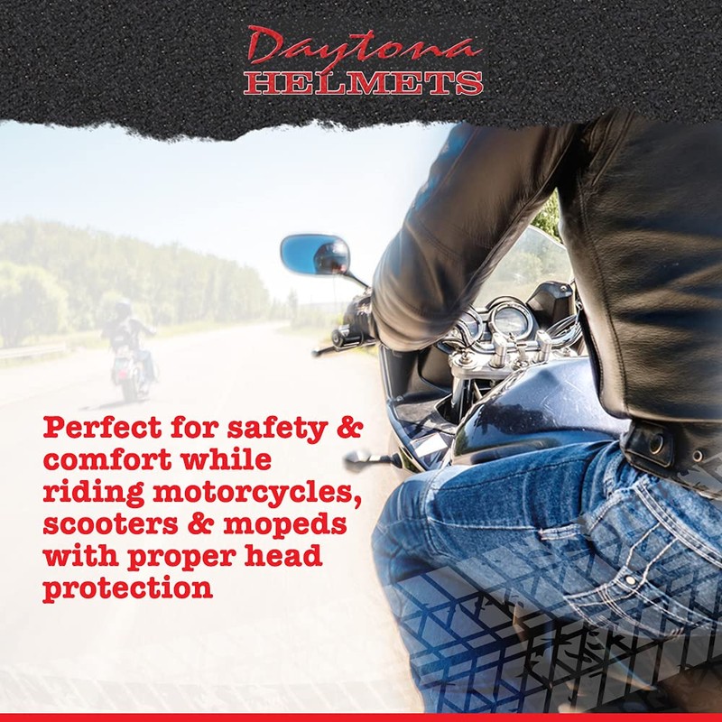 Daytona Helmets 3/4 Shell Open Face Motorcycle Helmet – DOT