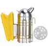 Pointed Beehive Smoker with Heat Protection Board Stainless Steel Bee