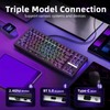 ZORNHER ZH870 Wireless Mechanical Gaming Keyboard,80% Black Custom Creamy Sound