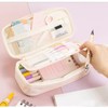 Arnuixty Large Storage Pencil Case Pen Bag with Zipper Big