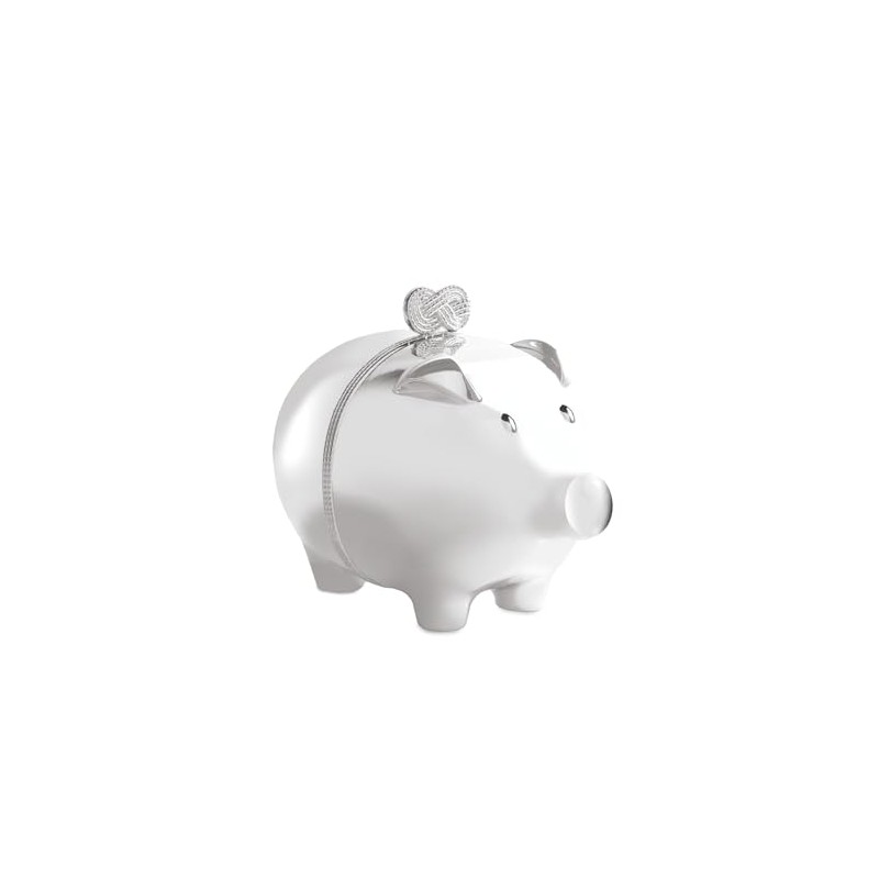 Vera Wang Infinity Baby Piggy Bank, Silver