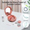 Aukvite Contact Lens Case, Portable Contact Lens Box Kit with
