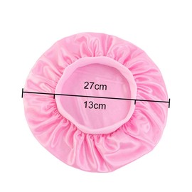 Baluue 2Pcs Elastic Sleeping Caps Breathable Hair Protection Night Hats for Home Travel Purple Pink Comfortable Wide Rim Design for Boys