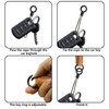 HINGTAI 2 PCS Leather Keychain for Car Keys, Car Key