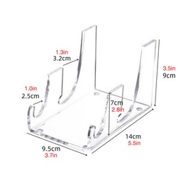 Slakerbe 2 Tier Plate Dinnerware Display Stand,Transparent Dish Organizer Rack Dish Plate Storage Kitchen Plate Holder Organizer Dish Plate Drying Rack for Displaying,1PCS