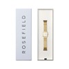 Rosefield Women's BWGSG-B01 Silver Mini Oval Silver-Tone Woven Mesh Watch