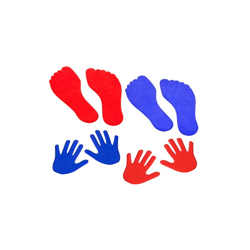 Betzold Sports Floor Markers Hands & Feet 8-Piece Set -