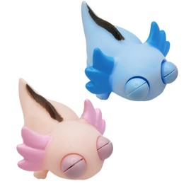 2 PCS Axolotl Squishy, Squishy Axolotl Toy, Soft Squeeze Toys for Stress Relief, Sensory Play for Kids Adults, Funny Birthday Joke Prank & Present, Unwind Relaxing Sensory Stretchy Ball