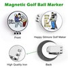 4pcs Golf Ball Marker with Magnetic Golf Hat Clip, Golf