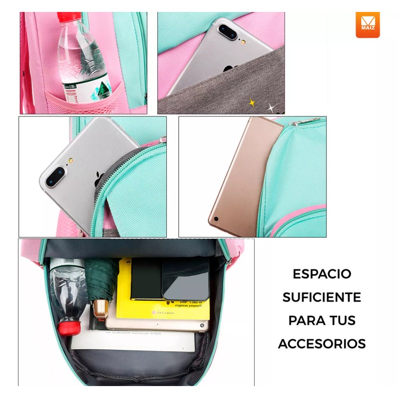 Maíz Mochila Escolar Lapicera Estudiante Viaje Infantil Kawaii