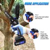 Cordless Chainsaw Mini Chainsaw with 2x 1500mAh Batteries and Charger,