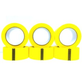 Yellow Carton Sealing Tape, Packing Tape, Moving Tape, 2" x 110 Yard,2mil Thick, Heavy Duty (6 Rolls)