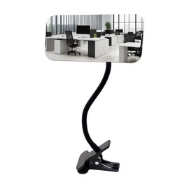 360° Clip On Safety Mirror for Desk, Cubicle Mirror to See Behind You