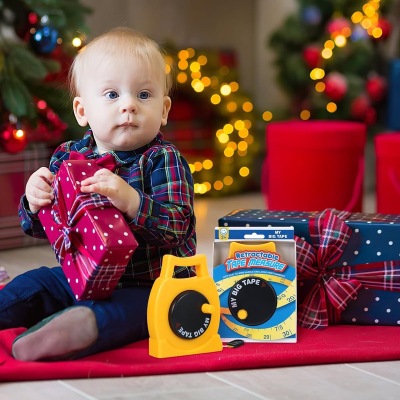 Kids Tape Measure Toy - Retractable Measuring Tape for Children,