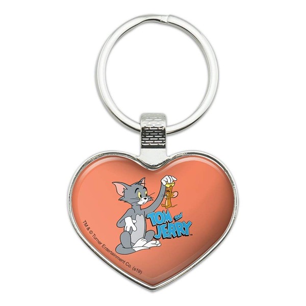 GRAPHICS & MORE Tom and Jerry Best Friends Keychain Heart