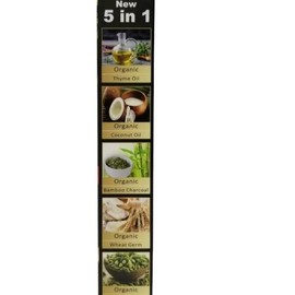 Organic Bamboo Charcoal Toothpaste 100% Natural Teeth Whitening Oral Care - 6.5 oz Coconut Cream oral health Management - Specification: Pack of 1