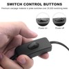 2-Pack 6FT Lamp Power Cord with On/Off Switch and Wall