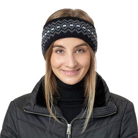 McBURN Dinder Peak Pull On Women/Men - Made in Italy Winter Beanie Wool Men´s with Lining, Lining Autumn-Winter - L/XL (58-61 cm) Black