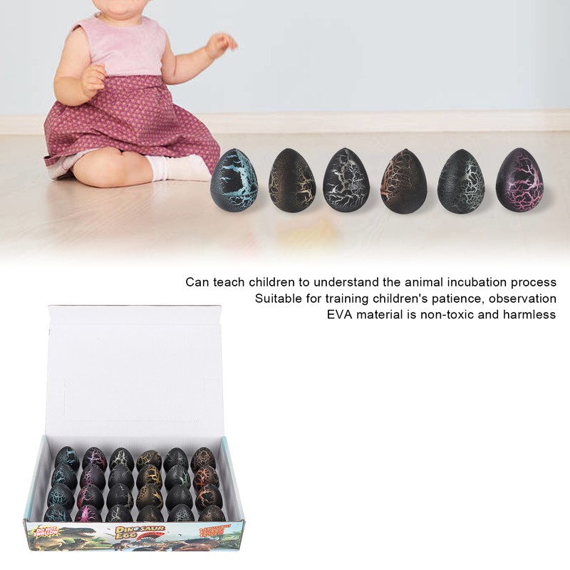 24pcs Growing Dinosaur Toy Easter Dinosaur Eggs Grow in Water