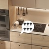 YSFVNP 6 Pcs Black Knobs, Black Door Knobs, Easy to