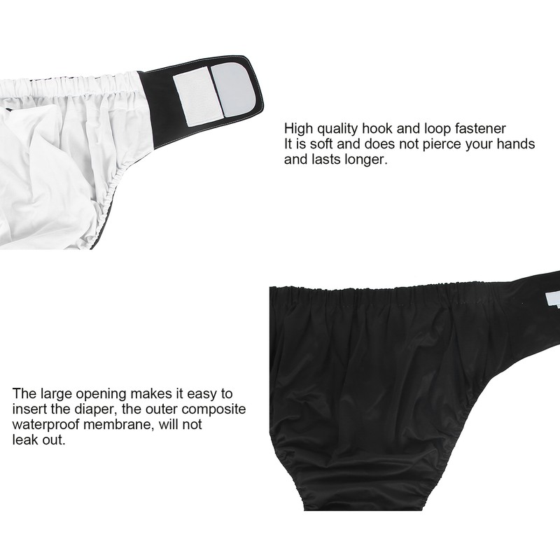 Adult Diaper Reusable Elderly Incontinence Nappy Washable Adjustable Diaper Pants404