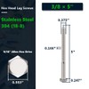 8-Sets 3/8 x 5 Hex Head Lag Screws & Flat
