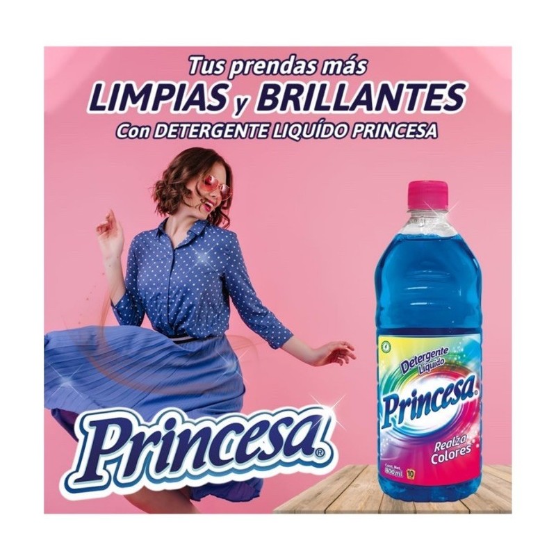 Princesa 5 Pack PRINCESA JABON AZUL LIQUIDÓ LAUNDRY DETERGENT -