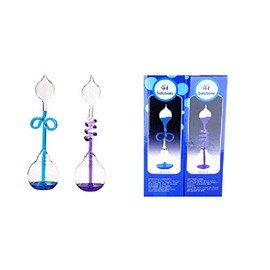 Colorful Office Thinking Hand Boiler, Glass Science Energy Transfer, Children Science Experiment, Love Birds Color Meter Hand Boiler, 2 Pcs (Blue&Purple) by C&H®