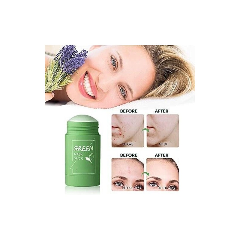 Clean 3PCS Green Tea Mask Sticks Facial Cleansing Oil Acne