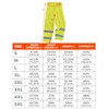 Ergodyne Standard Class E Lightweight Hi-Vis Rain Pants, Lime, Large