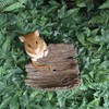 Vivid Arts - Harvest Mouse on Driftwood - Garden Decoration