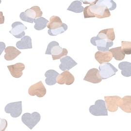 DBOO Champagne series Heart Shaped Biodegradable Confetti For Wedding, Valentines, Hen Do Eco-Friendly Paper Table Scatter