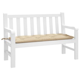 SKM Garden Bench Cushion Beige 100% Polyester Medium,Beige (Weight 3.09KG)