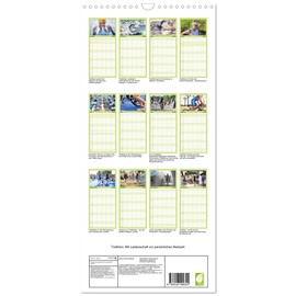 Familienplaner 2026 - Triathlon: Mit Leidenschaft zur persönlichen Bestzeit mit 5 Spalten (Wandkalender, 21 cm x 45 cm), CALVENDO