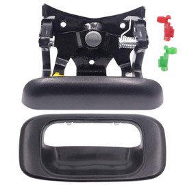 Dunhil Tailgate Tail Gate Handle & Bezel for Silverado GMC Sierra 1500 2500 3500 1999-2006 15997911 15228539 15228541 15228540 with Handle Rod Clip