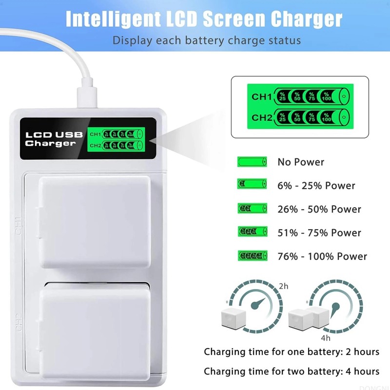 Arlo Pro/ Pro2 Camera 2-Pack 2440mAh Rechargeable Batteries and Chargers