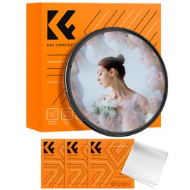 K&F Concept 82mm Kaleidoscope Filter, Prism Filter, Prism Photo, Optical Glass Prism, Changeable Subject Number, Special Effect Filter with 3 Cleaning Cloth (NANO-B Series)