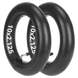 Satgoo E Scooter Inner Tube 10 x 2.125 with 90° Angle Valve, Double Thickness, Wear-Resistant, Shock Absorbing, Comfortable, 10 x 2.0 (54-152) Tube Pushchair, 10 Inch - 10 x 1.75/2/2.125 for