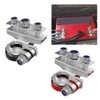 UHANBUT 2PCS Auto Top Post Battery Terminal Connectors, 3-Way 12V