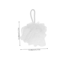 Healvian Back Scrubber Bath Loofahs 4pcs Body Bath Sponges Exfoliating Mesh Large Size Soft for Men Women White