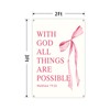 verrlia Christian Tapestry with God All Things Are Possible 2x3