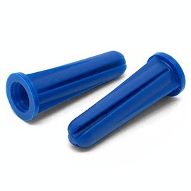 (500 Pieces) #4#6#8 x 3/4" Conical Plastic Drywall Anchor Blue