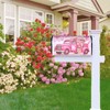 Joyidec Valentine's Day Rose Pink Car Mailbox Covers Magnetic Letter