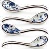 Asian Soup Spoon Set of 4 Long Handle Chinese Soup