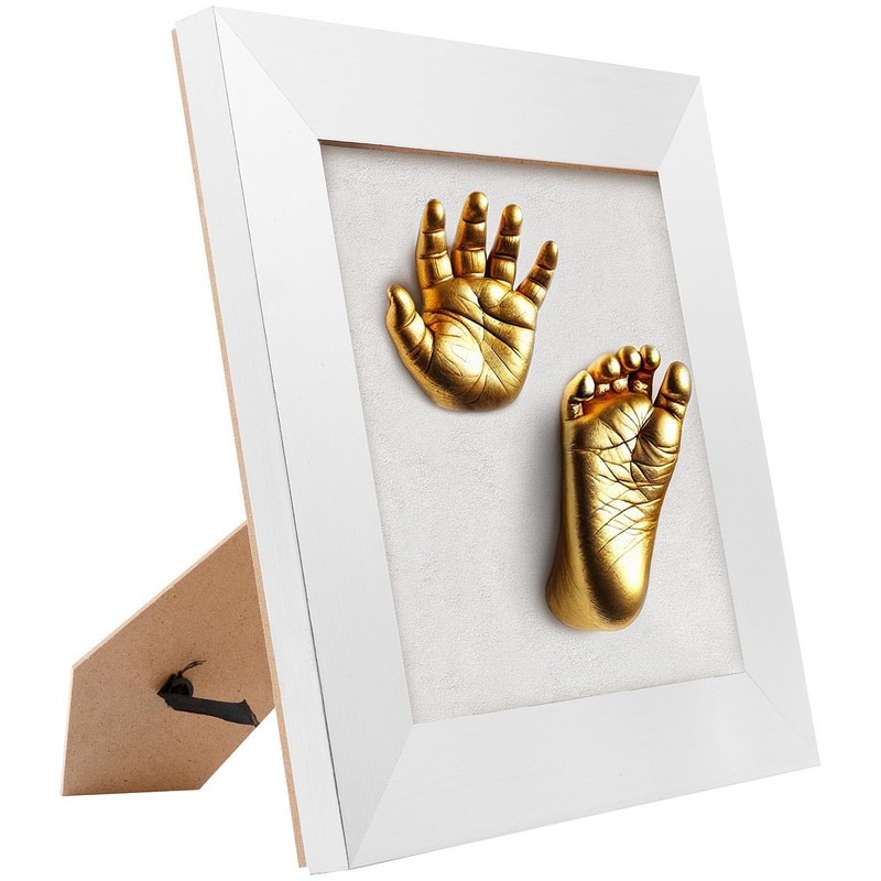 Your Design 3D Photo Frame:3D Baby Handprint Footprint Kit with