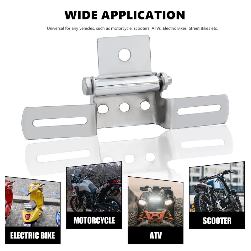 Bike Bracket Stays License Plate Stays Folding Adjustable Angle Motorcycle