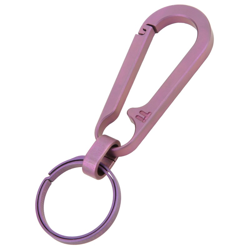 Lightweight Titanium Alloy Key Chain Waist Hanging Keyring Outdoor Climbing