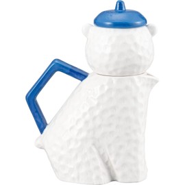 Sunart SAN3764 Kawaii Tableware Tea For One Teapot Cup, Approx. 16.9 fl oz (550 ml), Beret Bear SAN3764