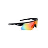 Occhiali Aloha lenti a specchio rosso unisex nero