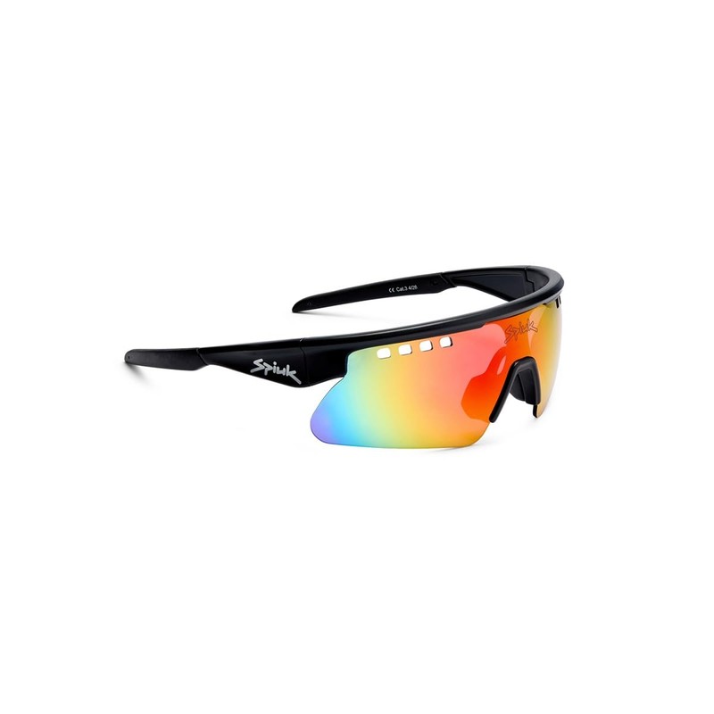 Occhiali Aloha lenti a specchio rosso unisex nero